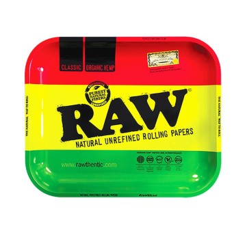 RAW Rasta Rolling Tray Large