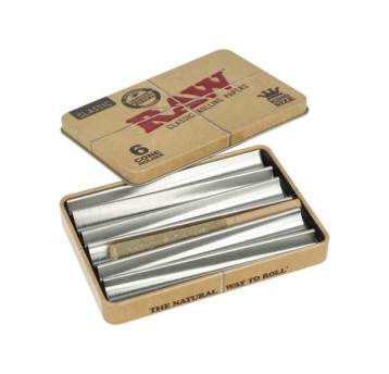 RAW Tin Case - Pojemnik na 6 bletek Cones KS Slim