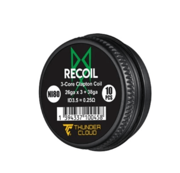 Recoil 3-Core Clapton Coils Ni80 0.25? (10pcs)