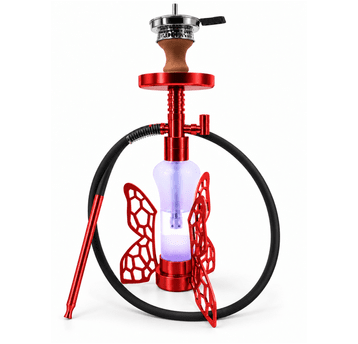 Shisha Motyl LED 40cm- RED