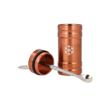 Snow Bottle Metal - Buteleczka do tabaki z łyżeczk