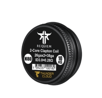 Thunder Cloud Requiem Fused Clapton Coil Ni80 0.28