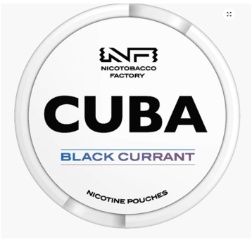 Woreczki Nikotynowe - CUBA White Black Currant 25