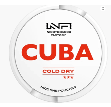 Woreczki nikotynowe - CUBA White Cold Dry 25mg