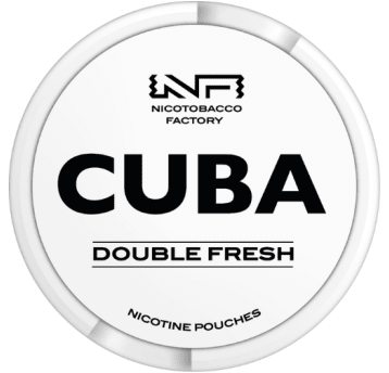 Woreczki nikotynowe - CUBA White Double Fresh 25mg