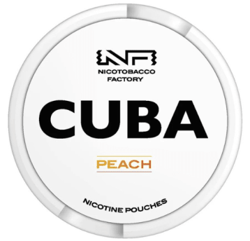 Woreczki nikotynowe - CUBA White Peach 25mg