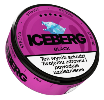 Woreczki nikotynowe ICEBERG 20mg – Black