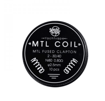 Yachtvape Coil Mtl Fused Clapton 2-30/40 Ni80 0.80