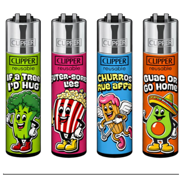 Zapalniczka Clipper LOL Food 48szt.