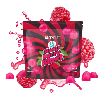 Żelki Konopne Green Out Raspberry Blast