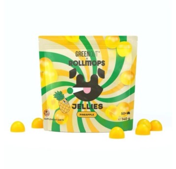 Żelki Konopne Green Out x RollMops - Pineapple